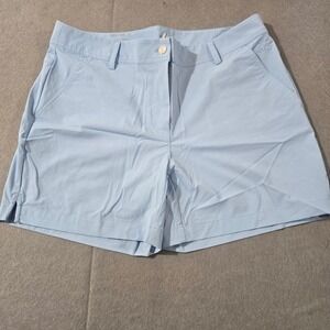 Cutter & Buck Womens CB DryTec Golf Shorts Light Blue Size 12 Performance